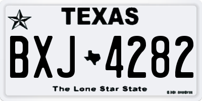 TX license plate BXJ4282
