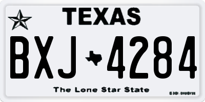 TX license plate BXJ4284