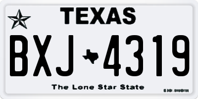 TX license plate BXJ4319