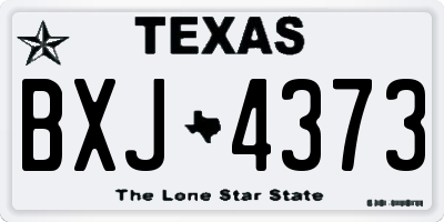 TX license plate BXJ4373
