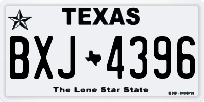 TX license plate BXJ4396