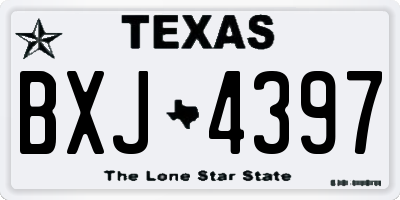 TX license plate BXJ4397