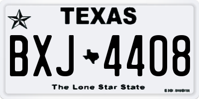 TX license plate BXJ4408