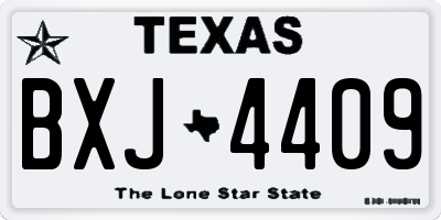 TX license plate BXJ4409