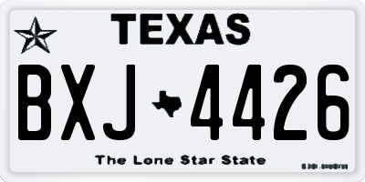 TX license plate BXJ4426