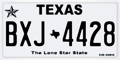 TX license plate BXJ4428