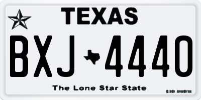 TX license plate BXJ4440