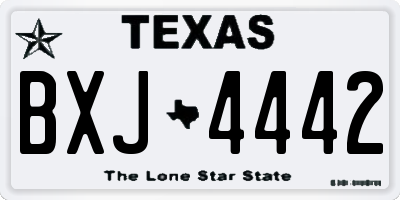 TX license plate BXJ4442