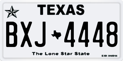 TX license plate BXJ4448