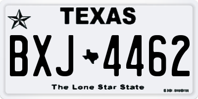 TX license plate BXJ4462