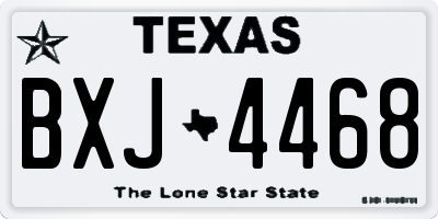 TX license plate BXJ4468