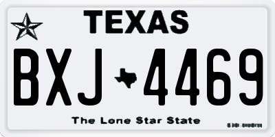 TX license plate BXJ4469