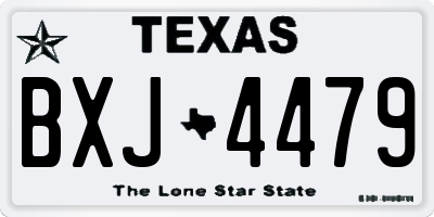TX license plate BXJ4479