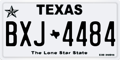 TX license plate BXJ4484