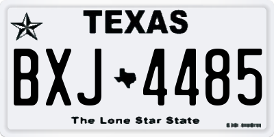 TX license plate BXJ4485