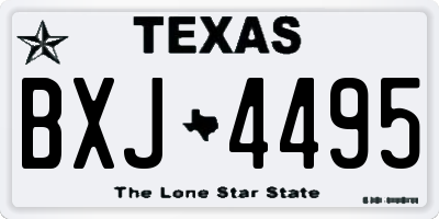 TX license plate BXJ4495