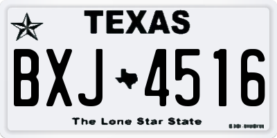 TX license plate BXJ4516