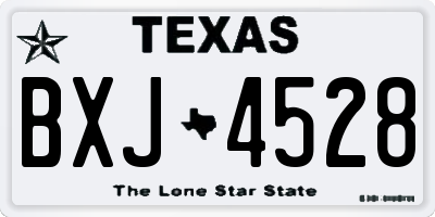 TX license plate BXJ4528