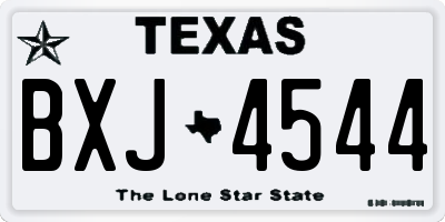TX license plate BXJ4544