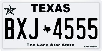TX license plate BXJ4555