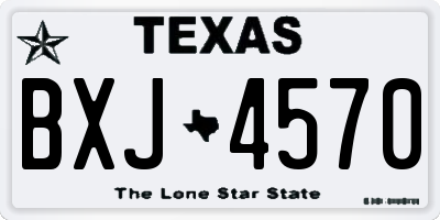 TX license plate BXJ4570