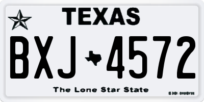 TX license plate BXJ4572