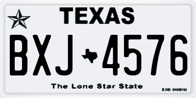 TX license plate BXJ4576