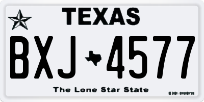 TX license plate BXJ4577