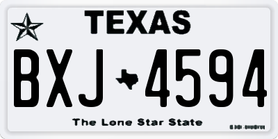 TX license plate BXJ4594