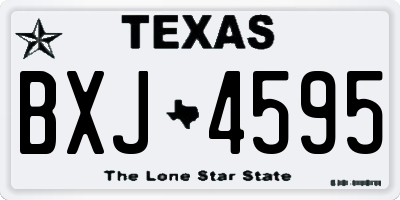 TX license plate BXJ4595