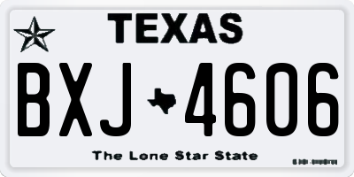 TX license plate BXJ4606