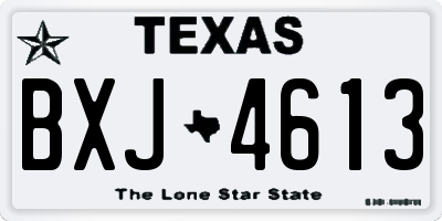 TX license plate BXJ4613