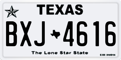TX license plate BXJ4616