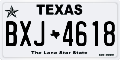 TX license plate BXJ4618