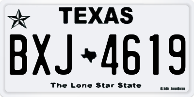 TX license plate BXJ4619