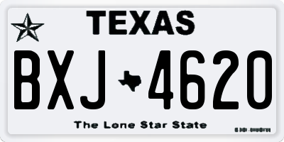 TX license plate BXJ4620