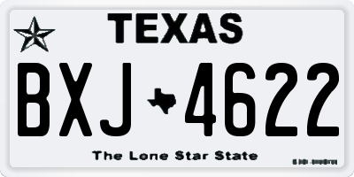 TX license plate BXJ4622