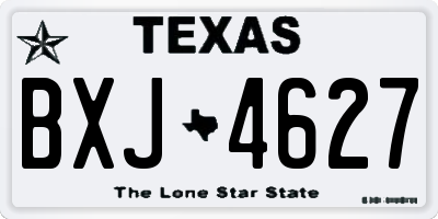 TX license plate BXJ4627