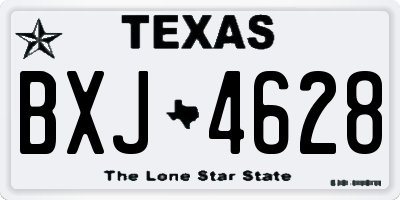 TX license plate BXJ4628