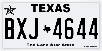 TX license plate BXJ4644