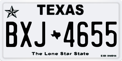 TX license plate BXJ4655