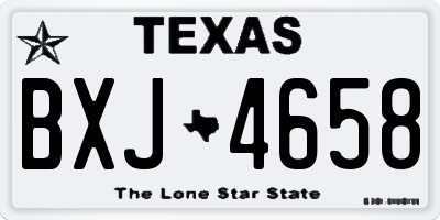 TX license plate BXJ4658