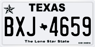 TX license plate BXJ4659