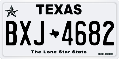 TX license plate BXJ4682