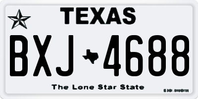 TX license plate BXJ4688
