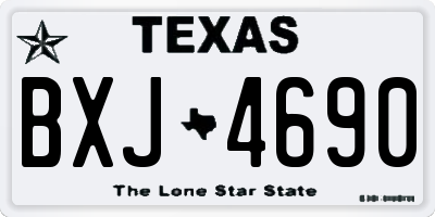 TX license plate BXJ4690