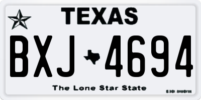 TX license plate BXJ4694