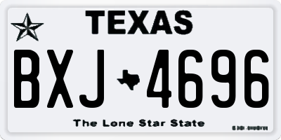 TX license plate BXJ4696