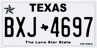 TX license plate BXJ4697