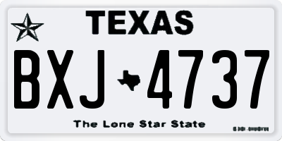 TX license plate BXJ4737
